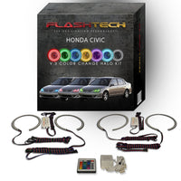 Honda Civic V.3 Fusion Color Change LED Halo Headlight Kit 2004-2005