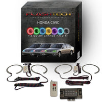 Honda Civic V.3 Fusion Color Change LED Halo Headlight Kit 2004-2005