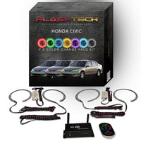 Honda Civic V.3 Fusion Color Change LED Halo Headlight Kit 2004-2005