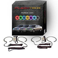 Honda Civic V.3 Fusion Color Change LED Halo Headlight Kit 2004-2005