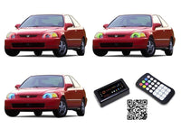 Honda Civic V.3 Fusion Color Change LED Halo Headlight Kit 1992-1995