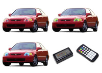 Honda Civic V.3 Fusion Color Change LED Halo Headlight Kit 1992-1995