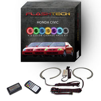 Honda Civic V.3 Fusion Color Change LED Halo Headlight Kit 1992-1995