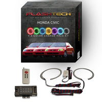 Honda Civic V.3 Fusion Color Change LED Halo Headlight Kit 1992-1995