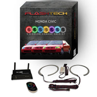 Honda Civic V.3 Fusion Color Change LED Halo Headlight Kit 1992-1995