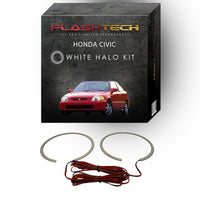 Honda Civic White LED Halo Headlight Kit 1992-1995