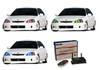 Honda Civic V.3 Fusion Color Change LED Halo Headlight Kit 1996-1998