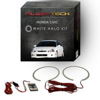 Honda Civic White LED Halo Headlight Kit 1996-1998