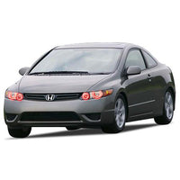 Honda Civic Coupe V.3 Fusion Color Change LED Halo Headlight Kit 2006-2008