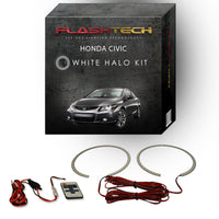 Honda Civic Coupe White LED Halo Headlight Kit 2012-2013