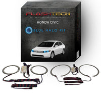 Honda Civic Sedan V.3 Fusion Color Change LED Halo Headlight Kit 2006-2008
