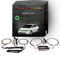 Honda Civic Sedan V.3 Fusion Color Change LED Halo Headlight Kit 2006-2008