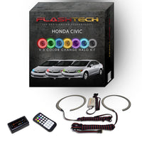 Honda Civic Sedan V.3 Fusion Color Change LED Halo Headlight Kit 2012-2015