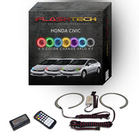 Honda Civic Sedan V.3 Fusion Color Change LED Halo Headlight Kit 2012-2015
