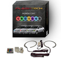 Honda Civic Sedan V.3 Fusion Color Change LED Halo Headlight Kit 2012-2015