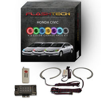 Honda Civic Sedan V.3 Fusion Color Change LED Halo Headlight Kit 2012-2015