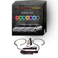 Honda Civic Sedan V.3 Fusion Color Change LED Halo Headlight Kit 2012-2015