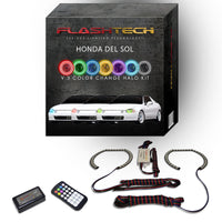 Honda Del Sol V.3 Fusion Color Change LED Halo Headlight Kit 1994-1997