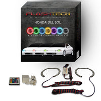 Honda Del Sol V.3 Fusion Color Change LED Halo Headlight Kit 1994-1997