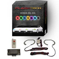 Honda Del Sol V.3 Fusion Color Change LED Halo Headlight Kit 1994-1997