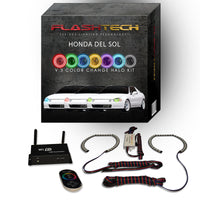 Honda Del Sol V.3 Fusion Color Change LED Halo Headlight Kit 1994-1997