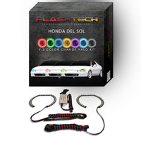 Honda Del Sol V.3 Fusion Color Change LED Halo Headlight Kit 1994-1997