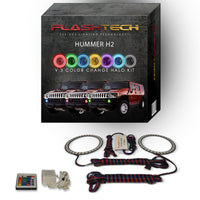 Hummer H2 V.3 Fusion Color Change LED Halo Fog Light Kit 2003-2009