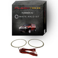 Hummer H2 White LED Halo Headlight Kit 2003-2009