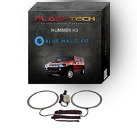 Hummer H3 V.3 Fusion Color Change LED Halo Headlight Kit 2006-2010