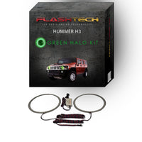 Hummer H3 V.3 Fusion Color Change LED Halo Headlight Kit 2006-2010