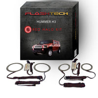 Hummer H3 V.3 Fusion Color Change Headlight & LED Halo Fog Light Kit 2006-2010