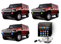 Hummer H3 V.3 Fusion Color Change LED Halo Fog Light Kit 2006-2010