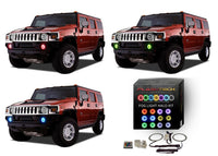 Hummer H3 V.3 Fusion Color Change LED Halo Fog Light Kit 2006-2010