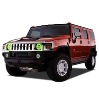 Hummer H3 ColorChase LED Halo Headlight Kit 2006-2010