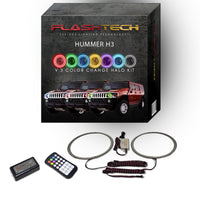 Hummer H3 V.3 Fusion Color Change LED Halo Headlight Kit 2006-2010