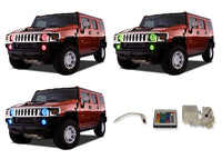 Hummer H3 V.3 Fusion Color Change Headlight & LED Halo Fog Light Kit 2006-2010