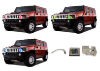 Hummer H3 V.3 Fusion Color Change LED Halo Headlight Kit 2006-2010