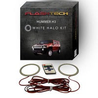 Hummer H3 White LED Halo Fog Light Kit 2006-2010