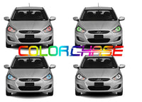 Hyundai Accent ColorChase LED Halo Headlight Kit 2012-2014