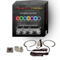 Hyundai Accent V.3 Fusion Color Change LED Halo Headlight Kit 2012-2014