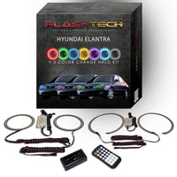 Hyundai Elantra V.3 Fusion Color Change LED Halo Headlight Kit 2001-2003