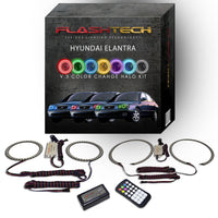 Hyundai Elantra V.3 Fusion Color Change LED Halo Headlight Kit 2001-2003