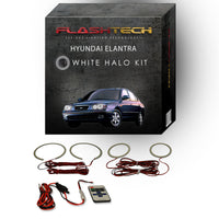 Hyundai Elantra White LED Halo Headlight Kit 2001-2003