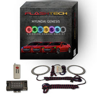 Hyundai Genesis Coupe V.3 Fusion Color Change LED Halo Headlight Kit 2013-2016