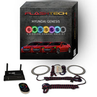 Hyundai Genesis Coupe V.3 Fusion Color Change LED Halo Headlight Kit 2013-2016