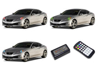 Hyundai Genesis Coupe V.3 Fusion Color Change LED Halo Headlight Kit 2010-2012