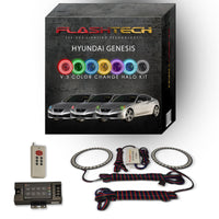 Hyundai Genesis Coupe V.3 Fusion Color Change LED Halo Headlight Kit 2010-2012