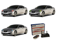 Hyundai Genesis Coupe V.3 Fusion Color Change LED Halo Headlight Kit 2010-2012