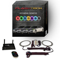 Hyundai Genesis Coupe V.3 Fusion Color Change LED Halo Headlight Kit 2010-2012