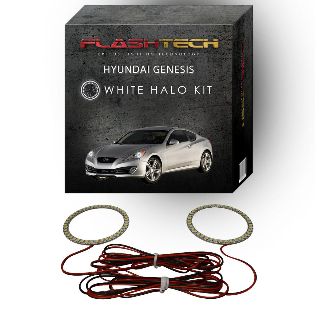 Hyundai Genesis Coupe White LED Halo Headlight Kit 2010-2012